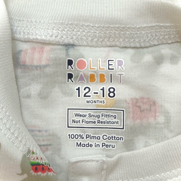 Roller Rabbit, infant, unisex, holiday, Christmas elephant pajamas - Picture 5 of 7